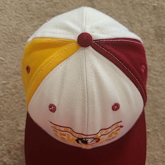 Vintage Flordia State Seminoles Two Tone All-Stat Designs Fitted Hat Size 7 3/8 - Picture 2 of 8